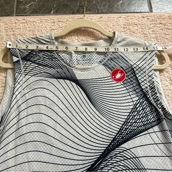 NWT Castelli Mens Gray Navy Sleeveless Cycling Tank Top Size 2XL - Picture 5 of 9
